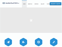 Tablet Screenshot of hansaplastics.com